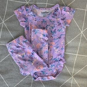 Bundles Purple Floral Kids Matching Set